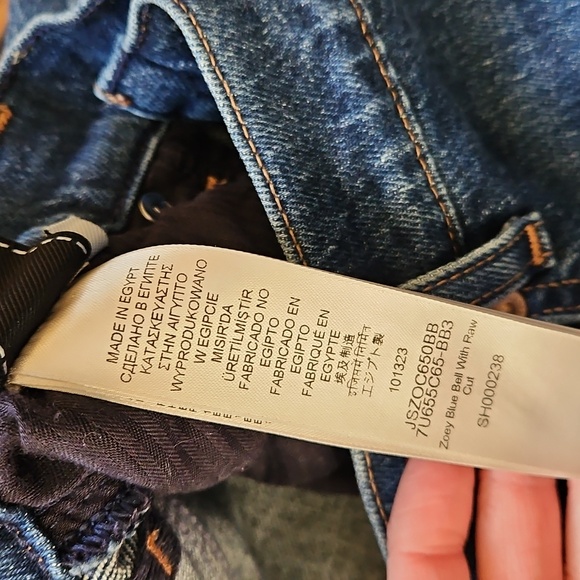 7 For All Mankind‎ Size 27 Zoey Blue Bell - Picture 5 of 7